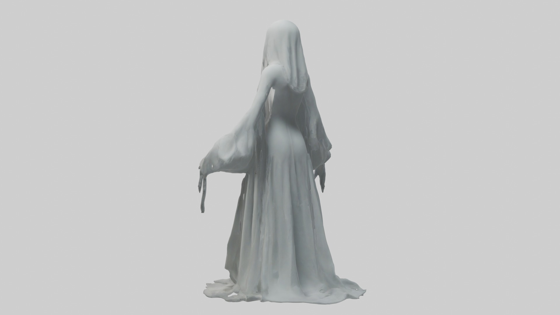Ghost Model Low-poly 3D model_1