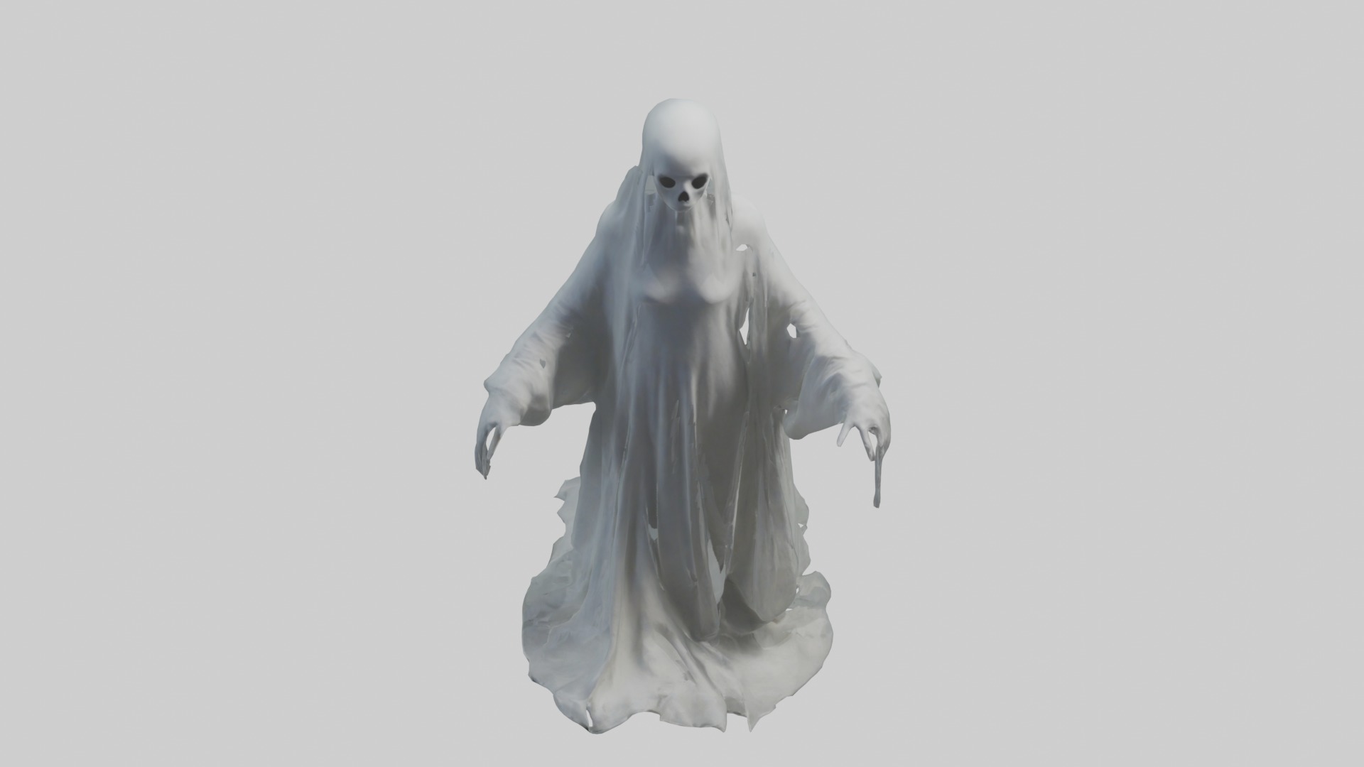 Ghost Model Low-poly 3D model_10