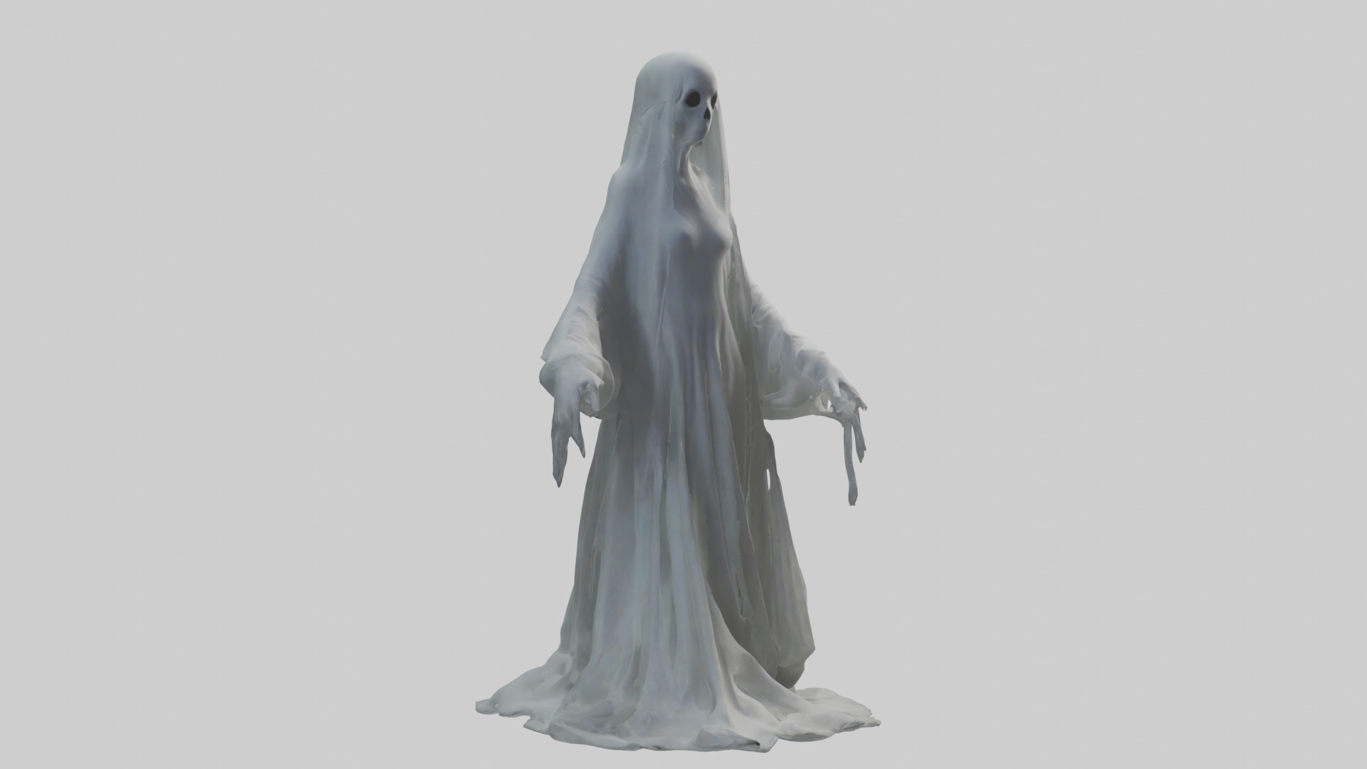Ghost Model Low-poly 3D model_5