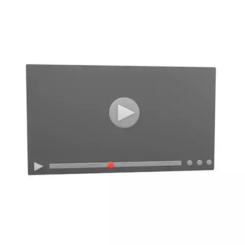 Video Player Interface Icon v1 001