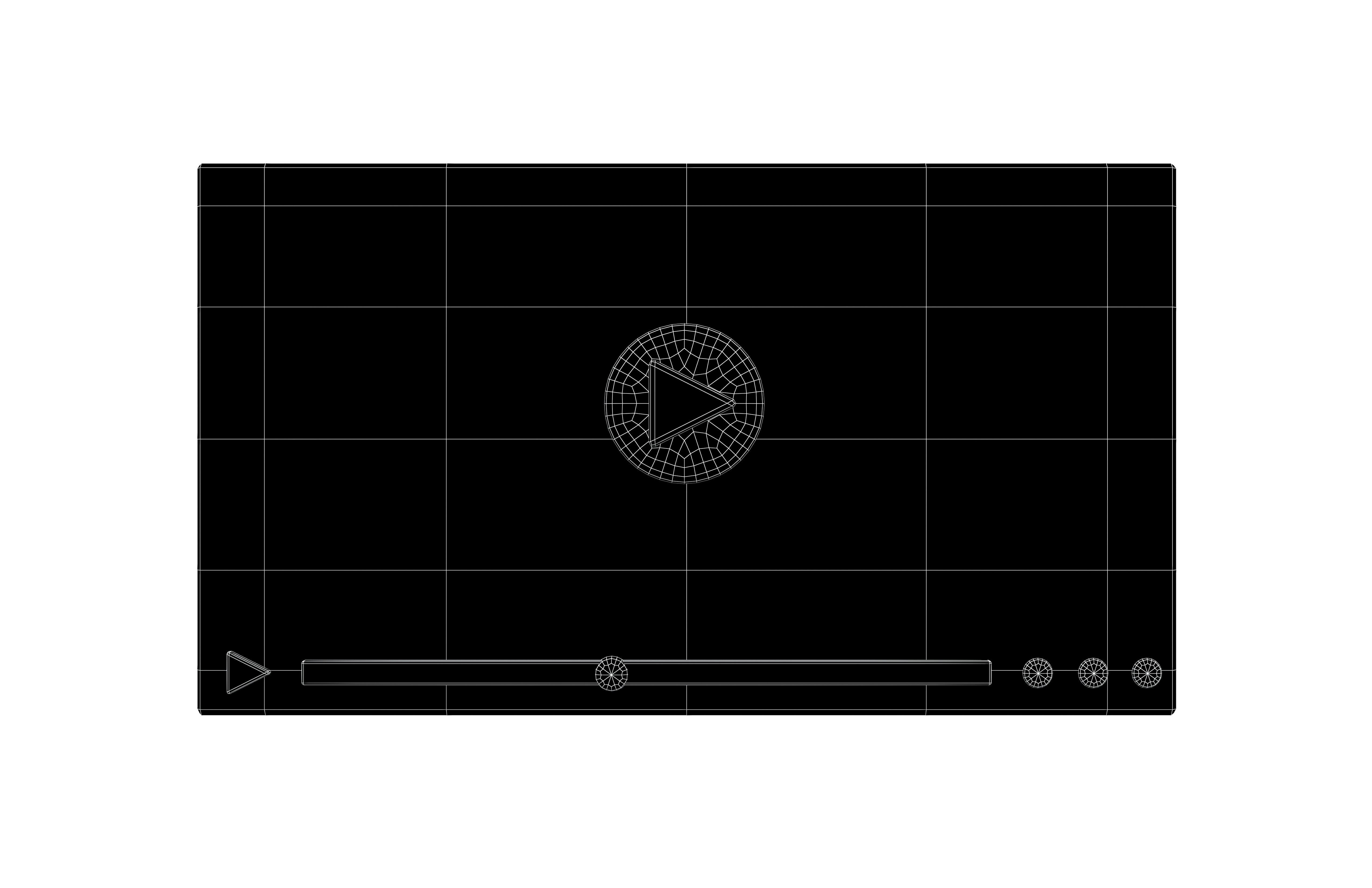 Video Player Interface Icon v1 002 Low-poly 3D model_5