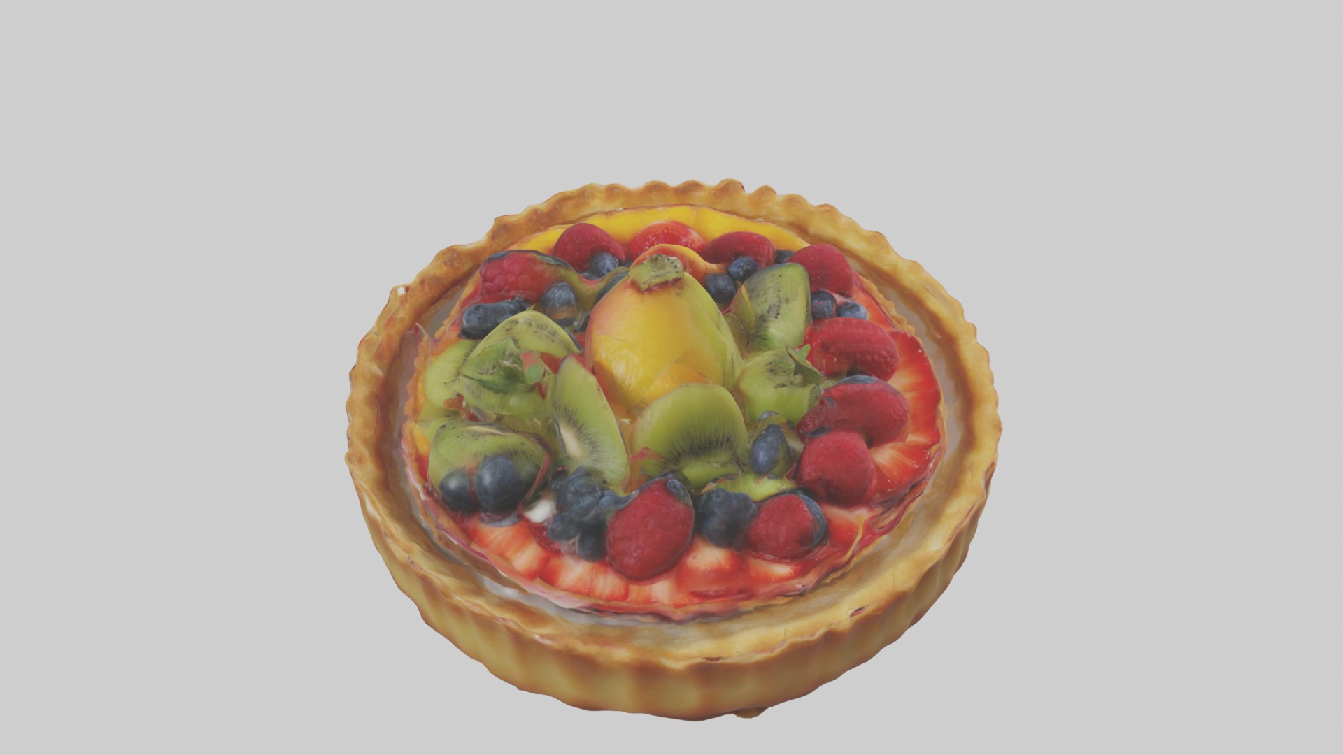 Fruit Tart Model 1 Low-poly 3D model_9