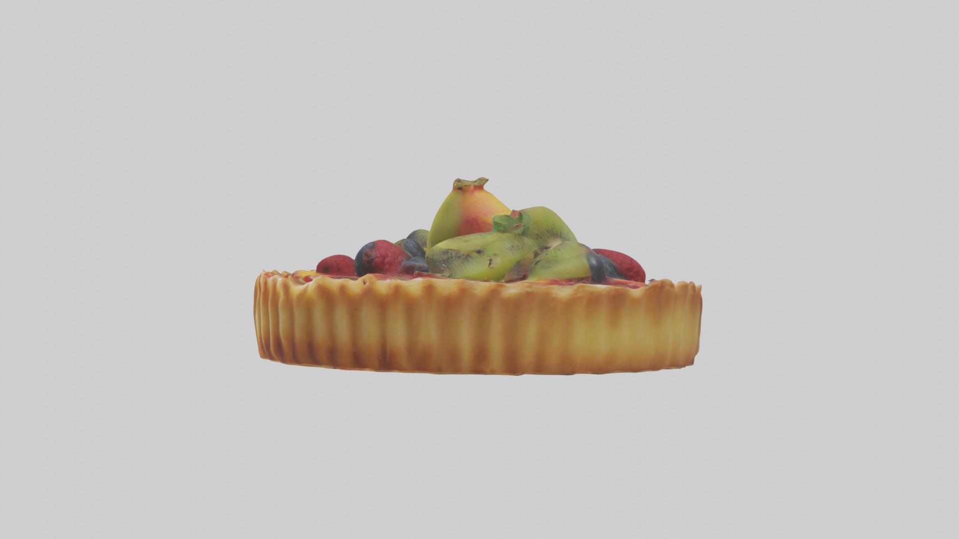 Fruit Tart Model 1 Low-poly 3D model_6