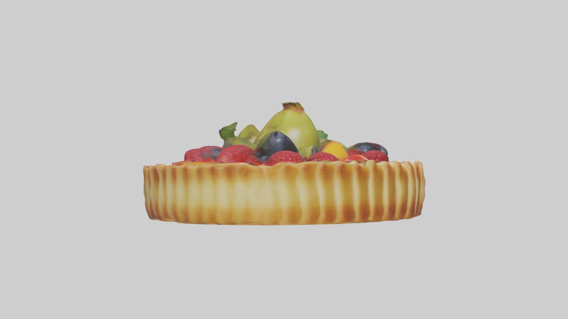 Fruit Tart Model 1 Low-poly 3D model_5