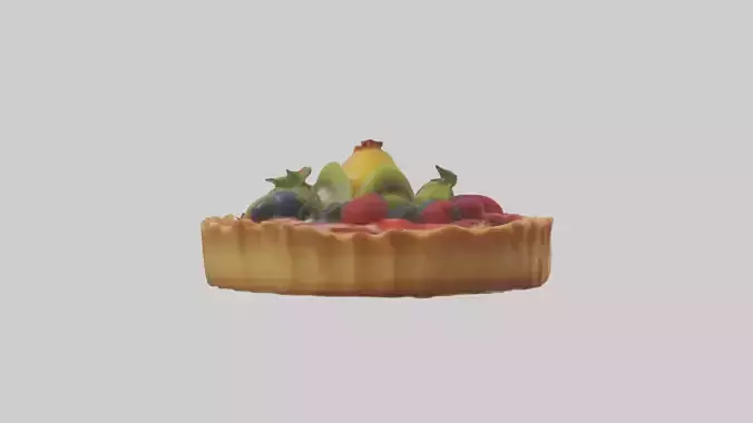 Fruit Tart Model 1 Low-poly 3D model