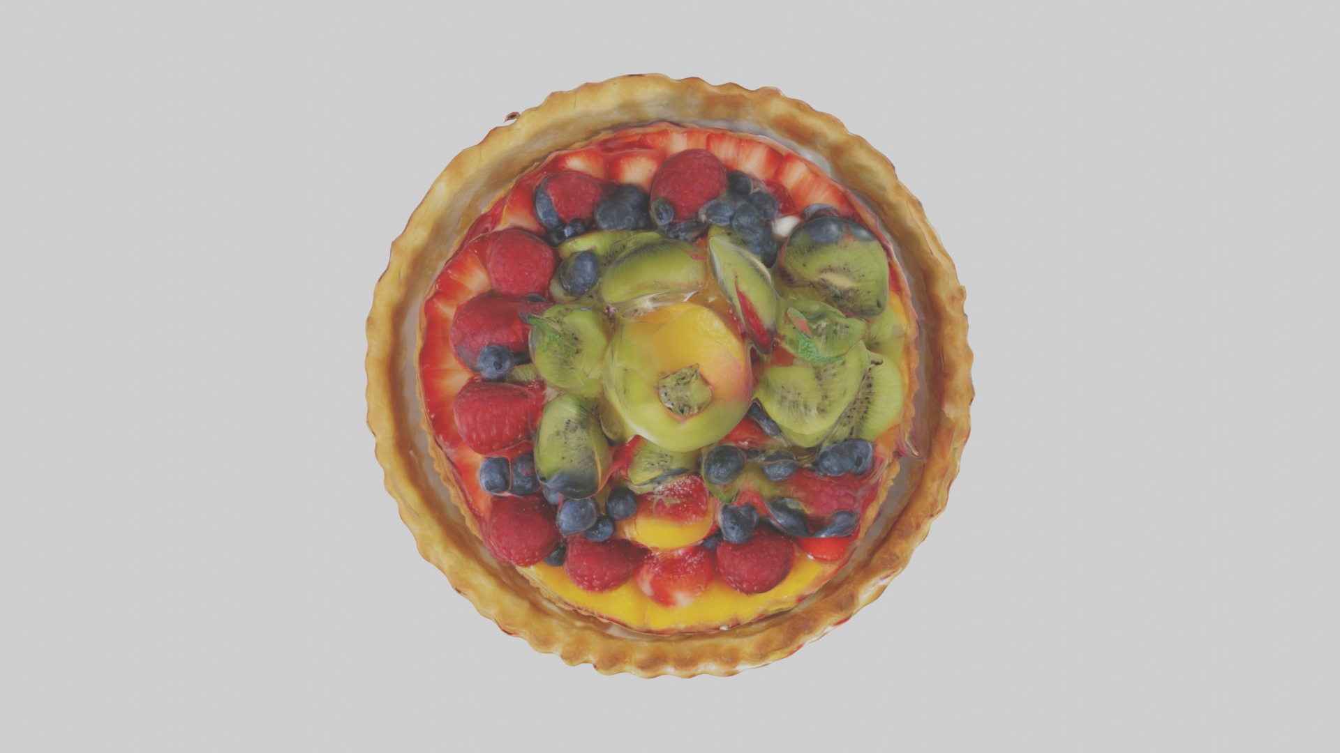 Fruit Tart Model 1 Low-poly 3D model_8