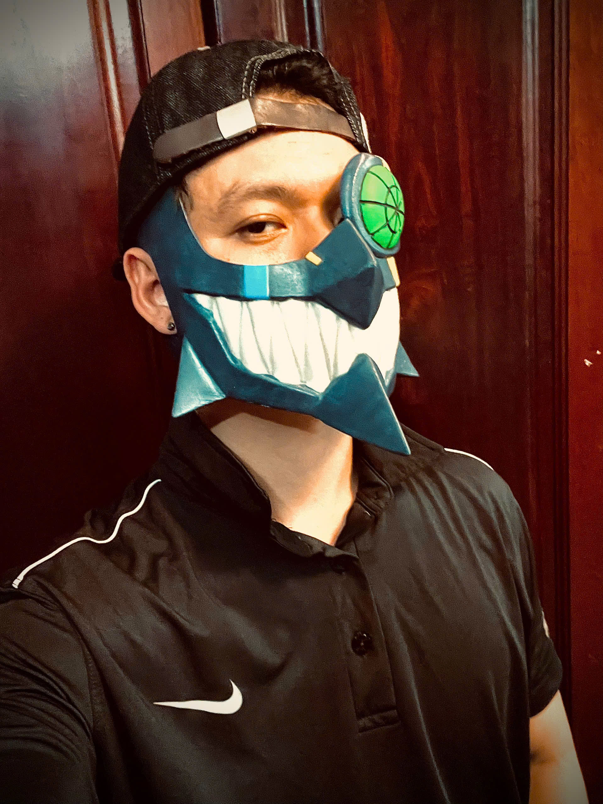 Umbrella Boy Face Mask - Dandadan Anime Cosplay  3D print model_5