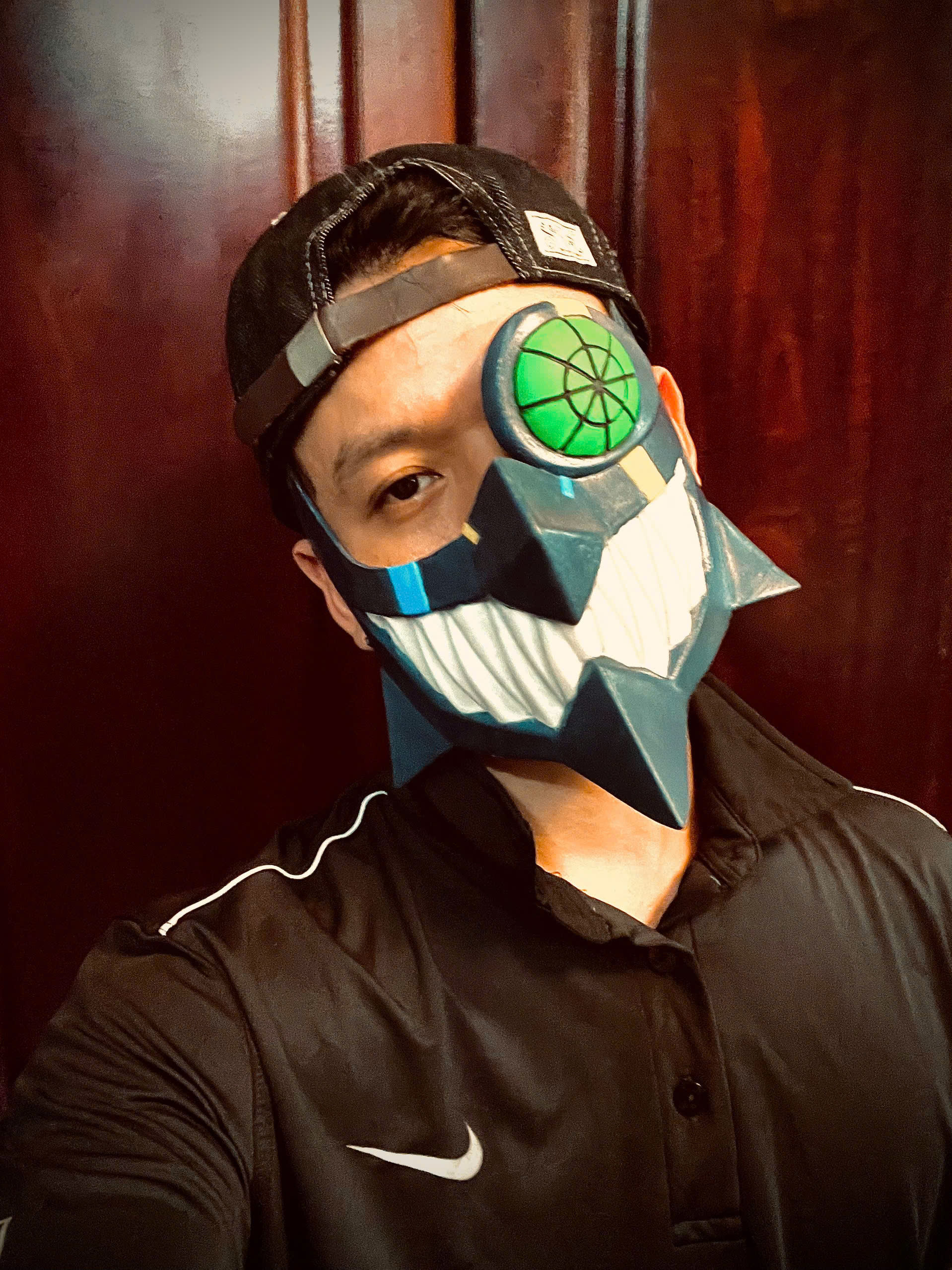 Umbrella Boy Face Mask - Dandadan Anime Cosplay  3D print model_4