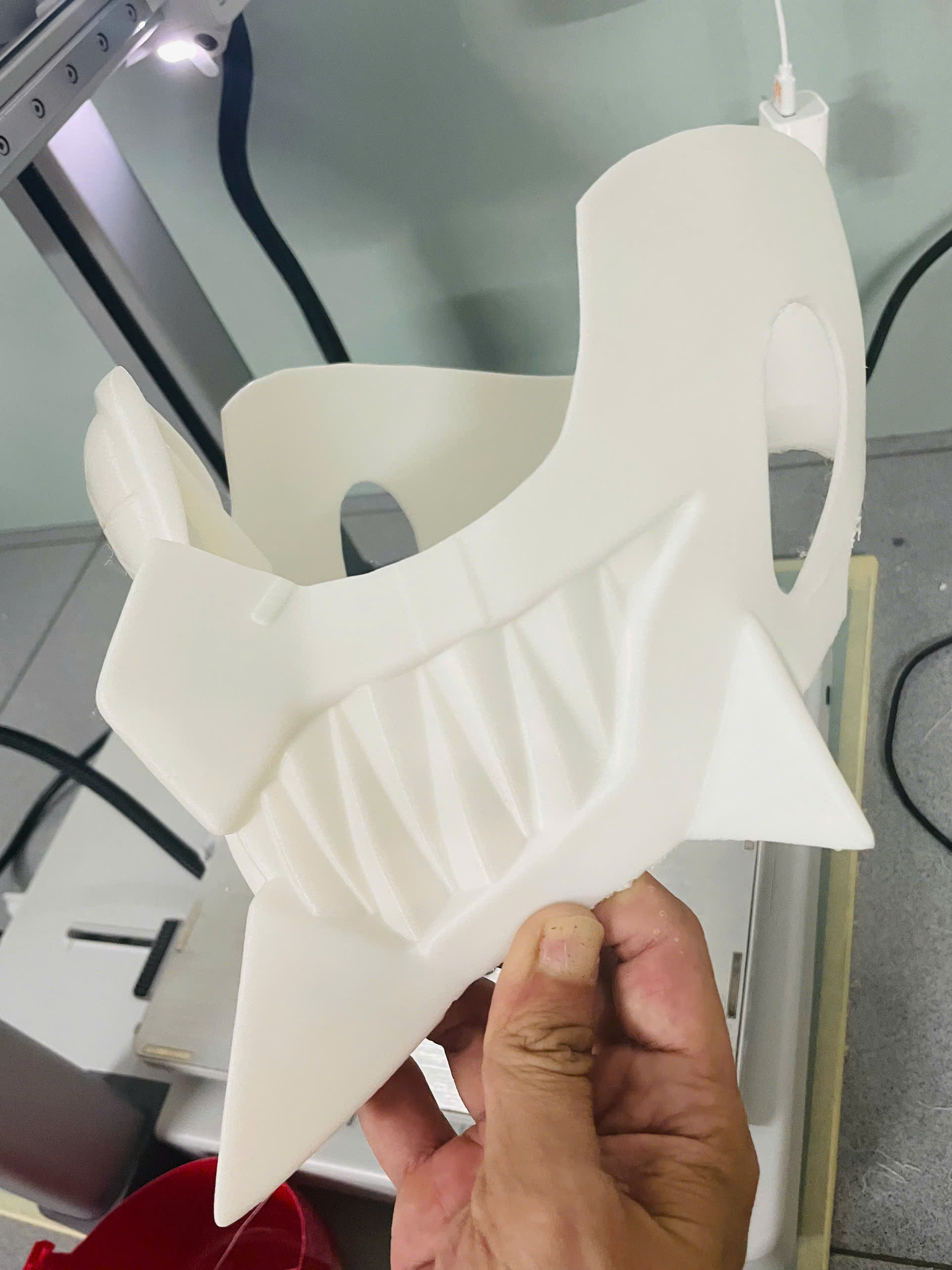 Umbrella Boy Face Mask - Dandadan Anime Cosplay  3D print model_8