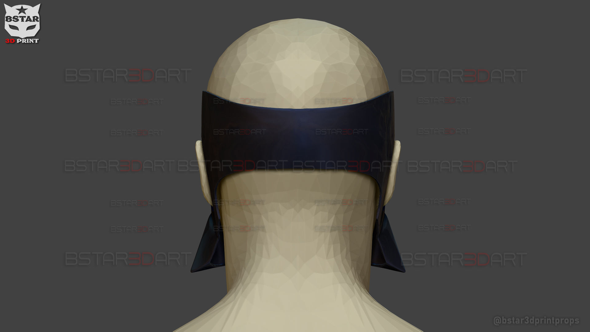 Umbrella Boy Face Mask - Dandadan Anime Cosplay  3D print model_12