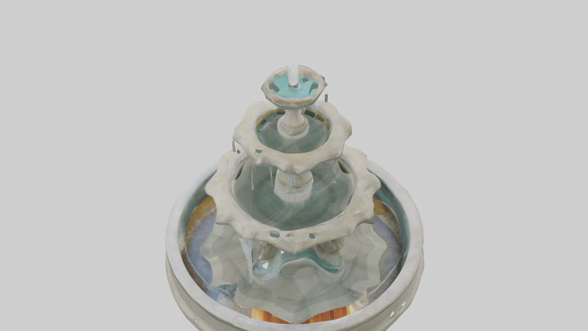 Fountain Model Low-poly 3D model_9