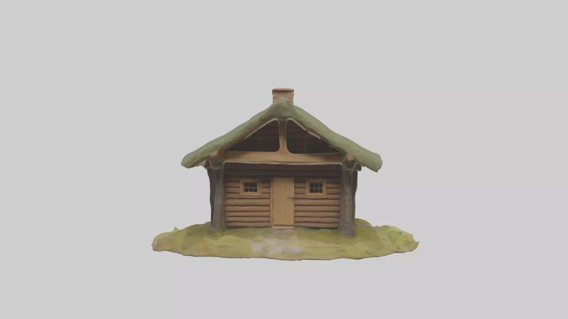 Foresthut Model Low-poly 3D model_0