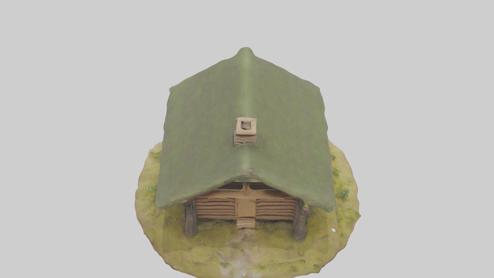 Foresthut Model Low-poly 3D model_9