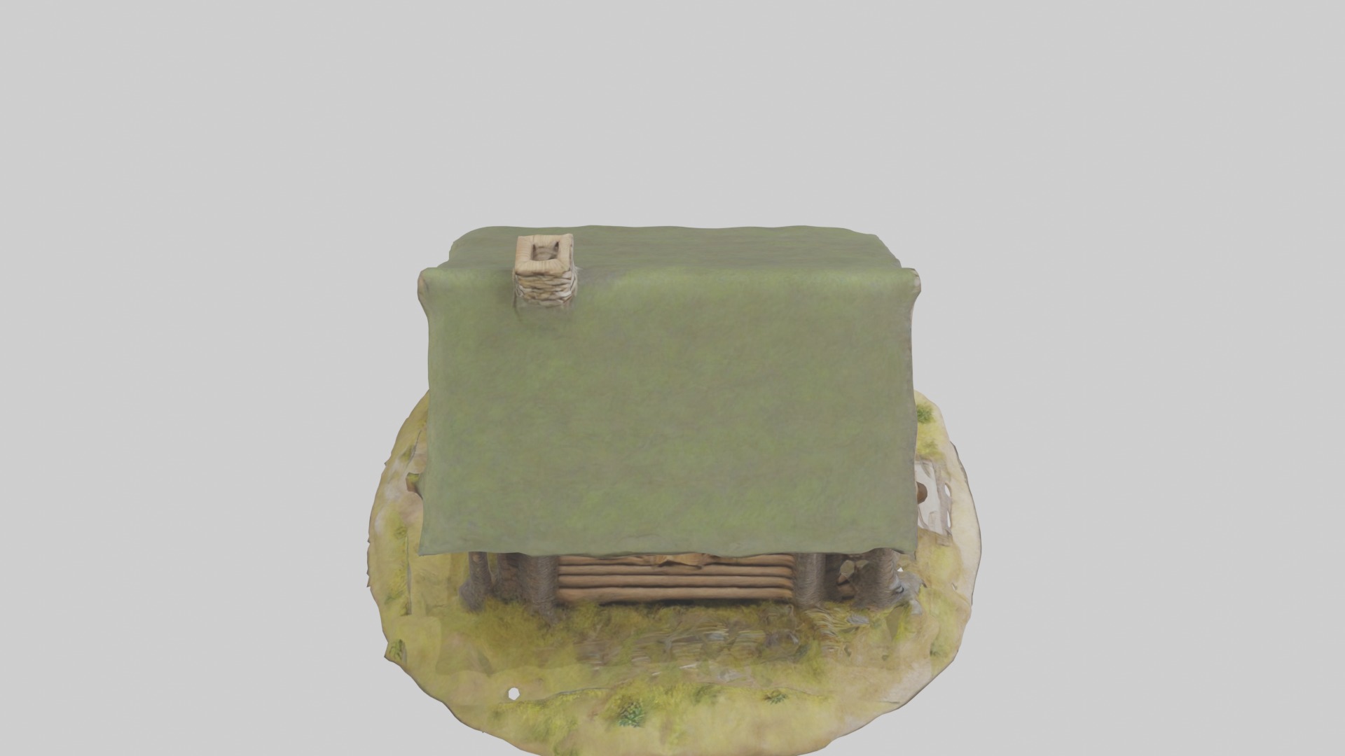 Foresthut Model Low-poly 3D model_12