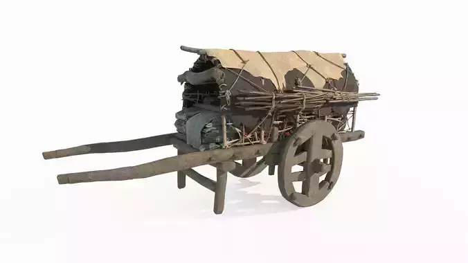 Ancient pallet cars and goods