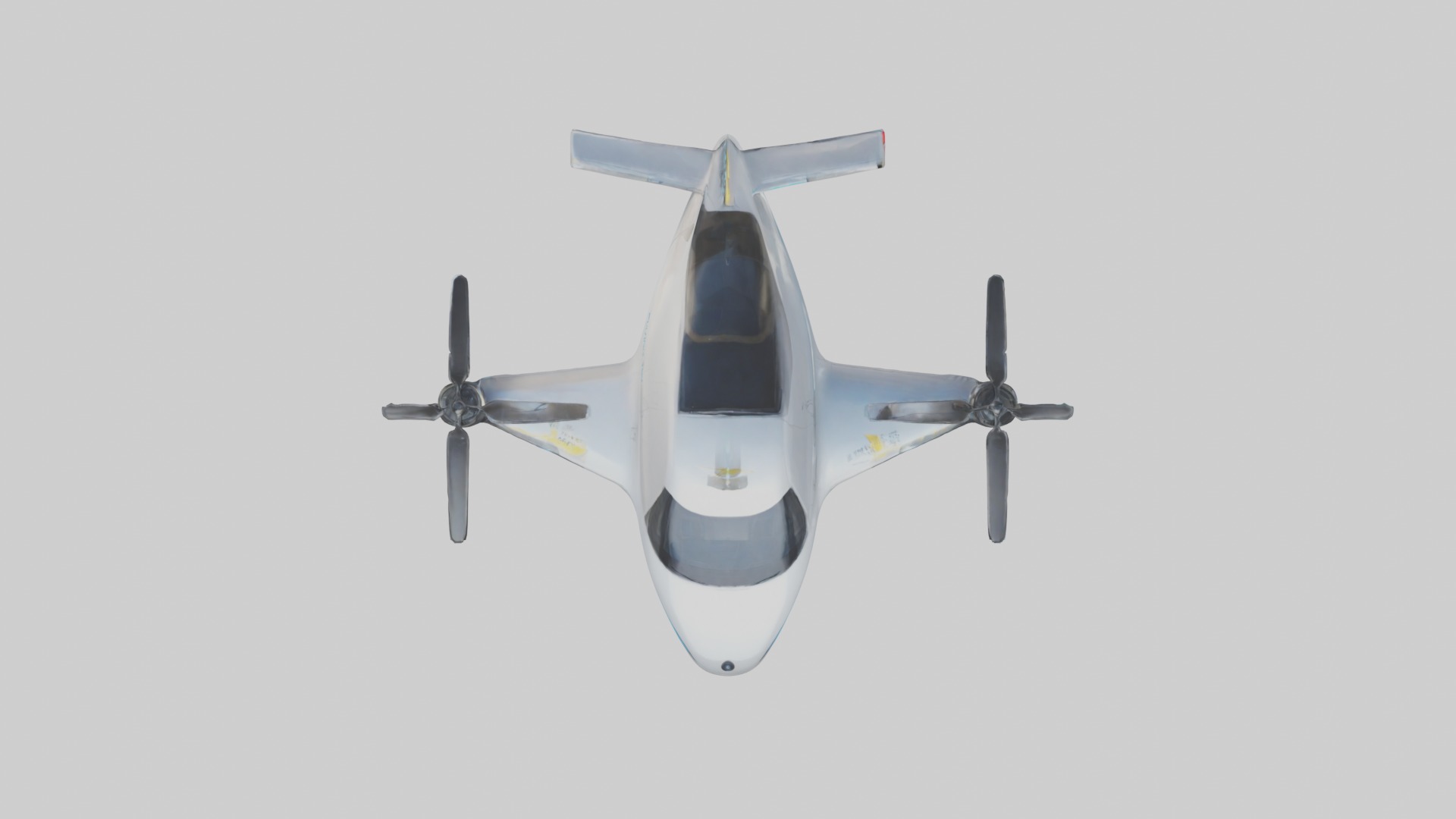 Flying Taxi Model 1 Low-poly 3D model_8