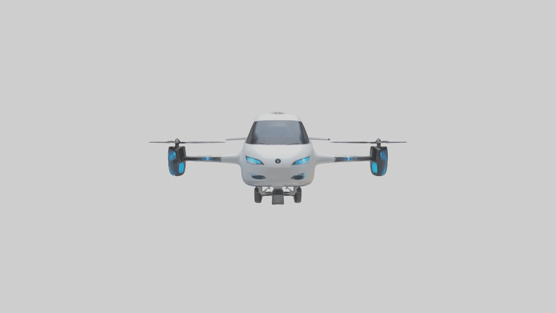 Flying Taxi Model 1 Low-poly 3D model_3