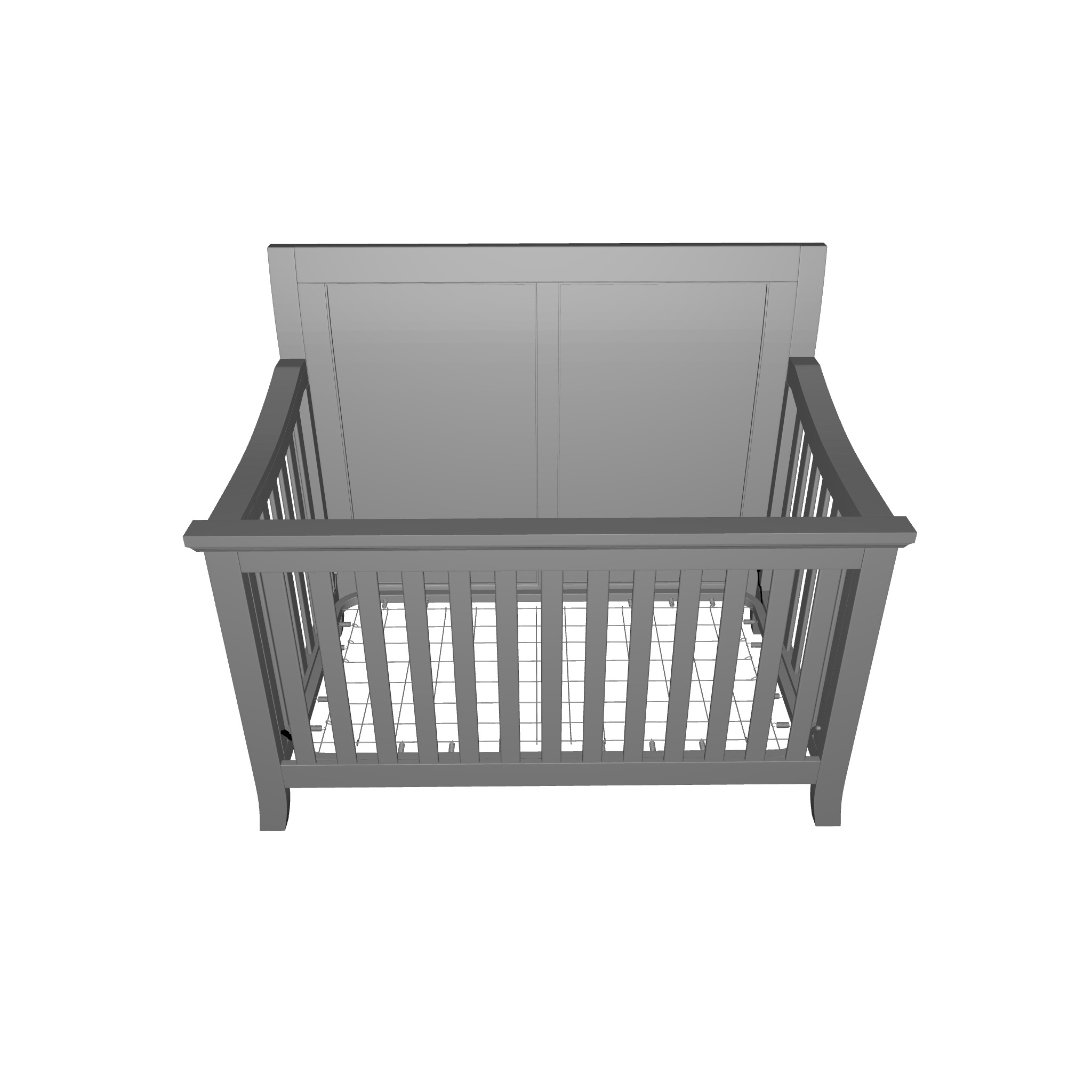 Powell Crib 3D model_2