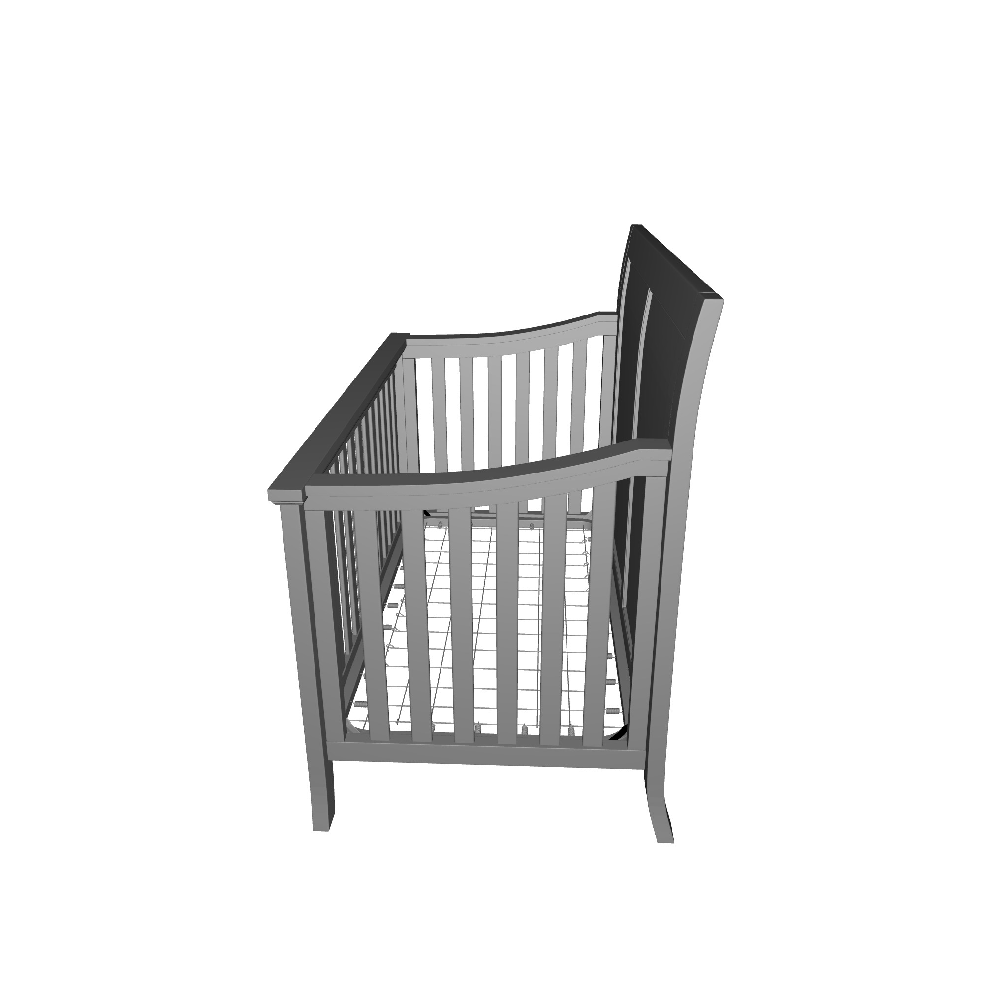 Powell Crib 3D model_4