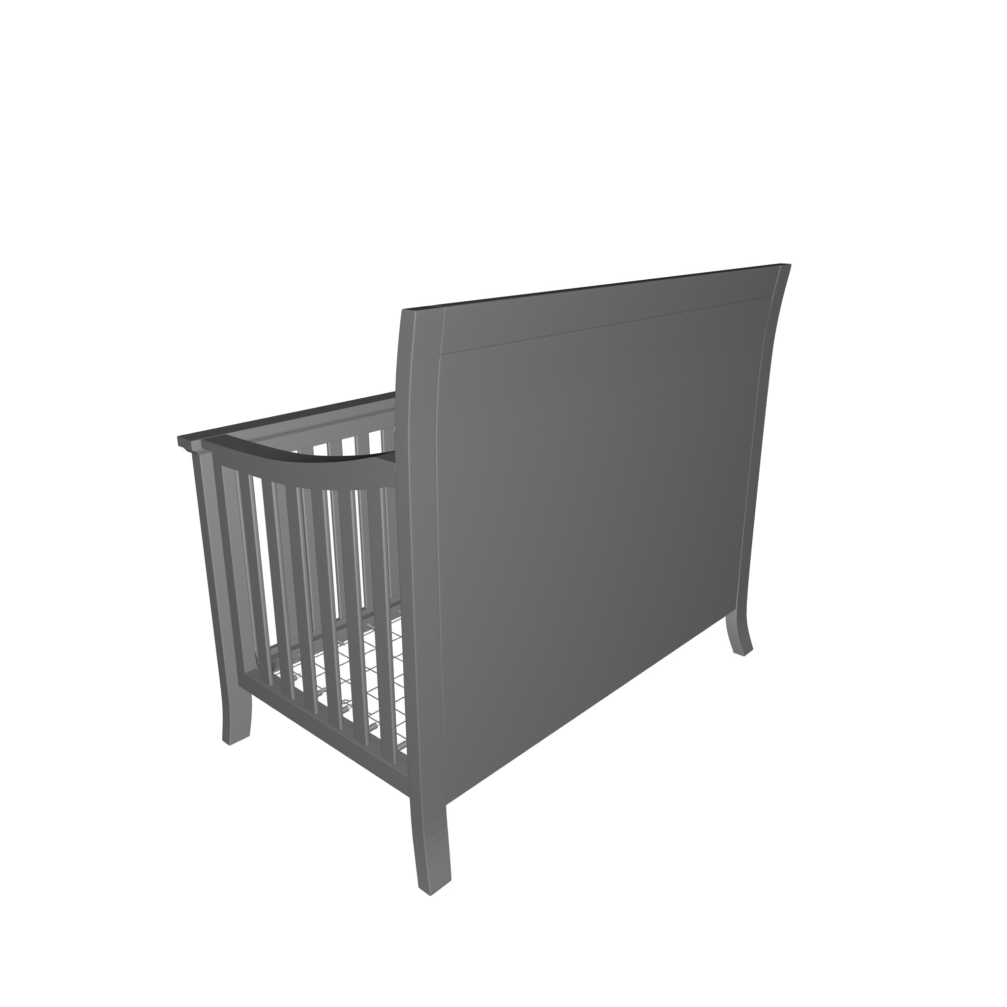 Powell Crib 3D model_5