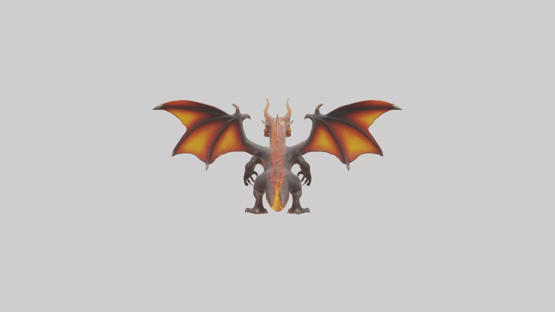 Firebreathingdragon 1 Low-poly 3D model_0