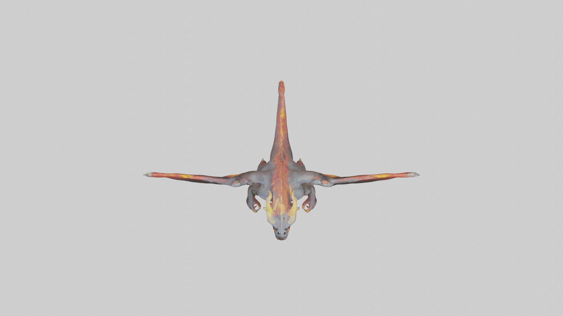 Firebreathingdragon 1 Low-poly 3D model_8