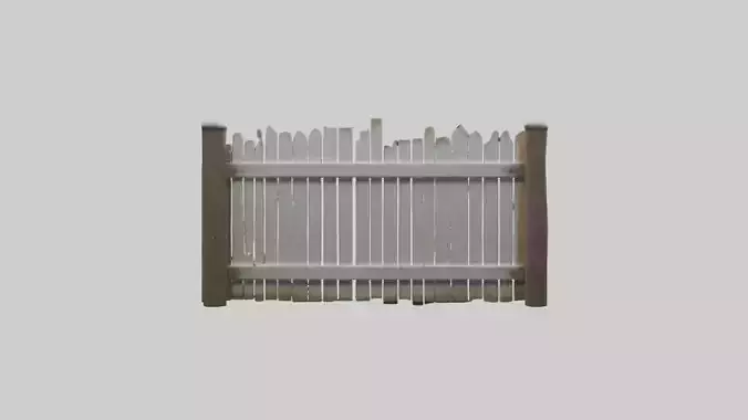 Farmfence Model Low-poly 3D model