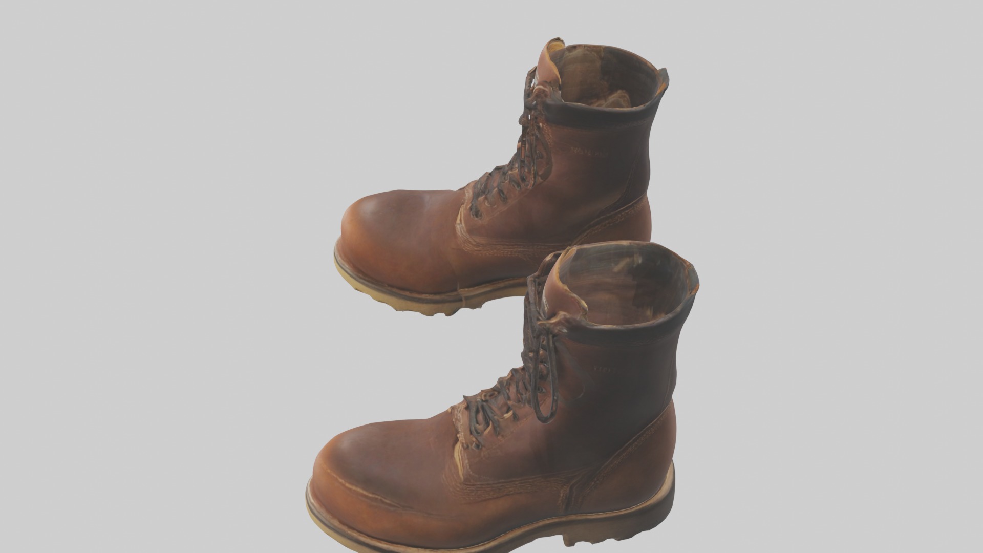 Farmboots Model Low-poly 3D model_11