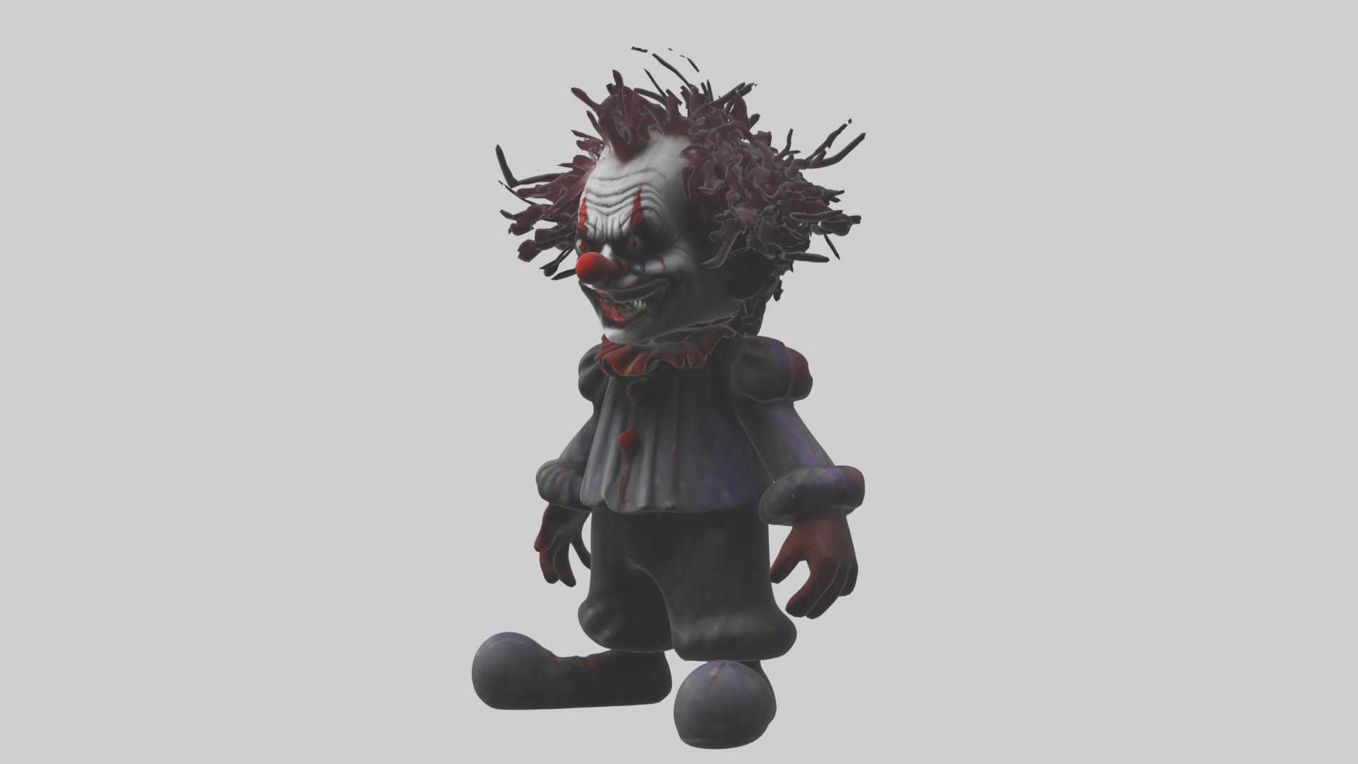 Evilclown Model Low-poly 3D model_4