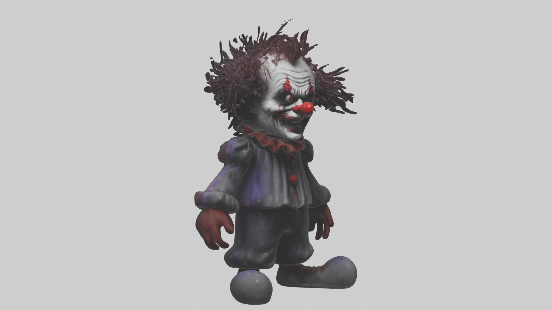 Evilclown Model Low-poly 3D model_5
