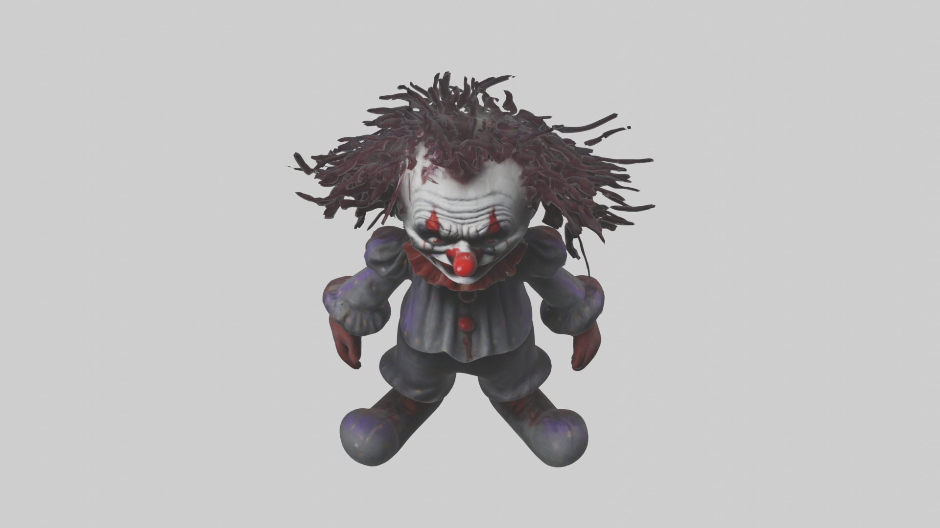 Evilclown Model Low-poly 3D model_10