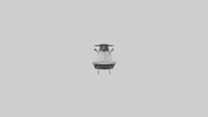 Electric Jet Ski Mode 1 Low-poly 3D model