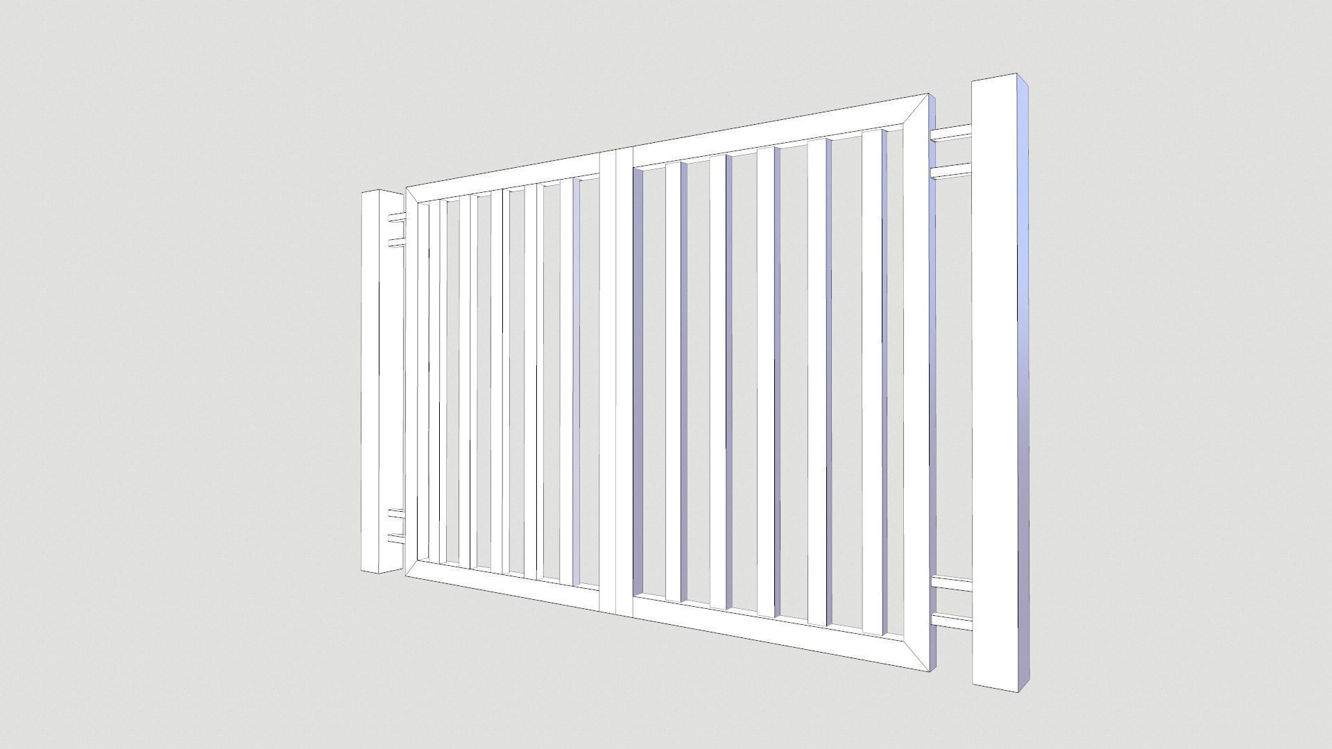 Door 3D Model Low-poly 3D model_7