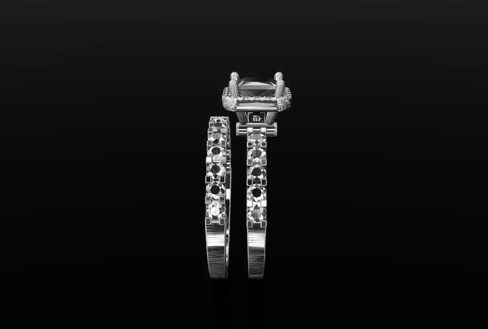 wedding ring 3D print model_0