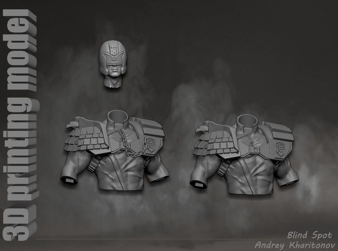 Judge Dredd 3D print model_25