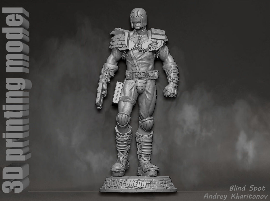 Judge Dredd 3D print model_1