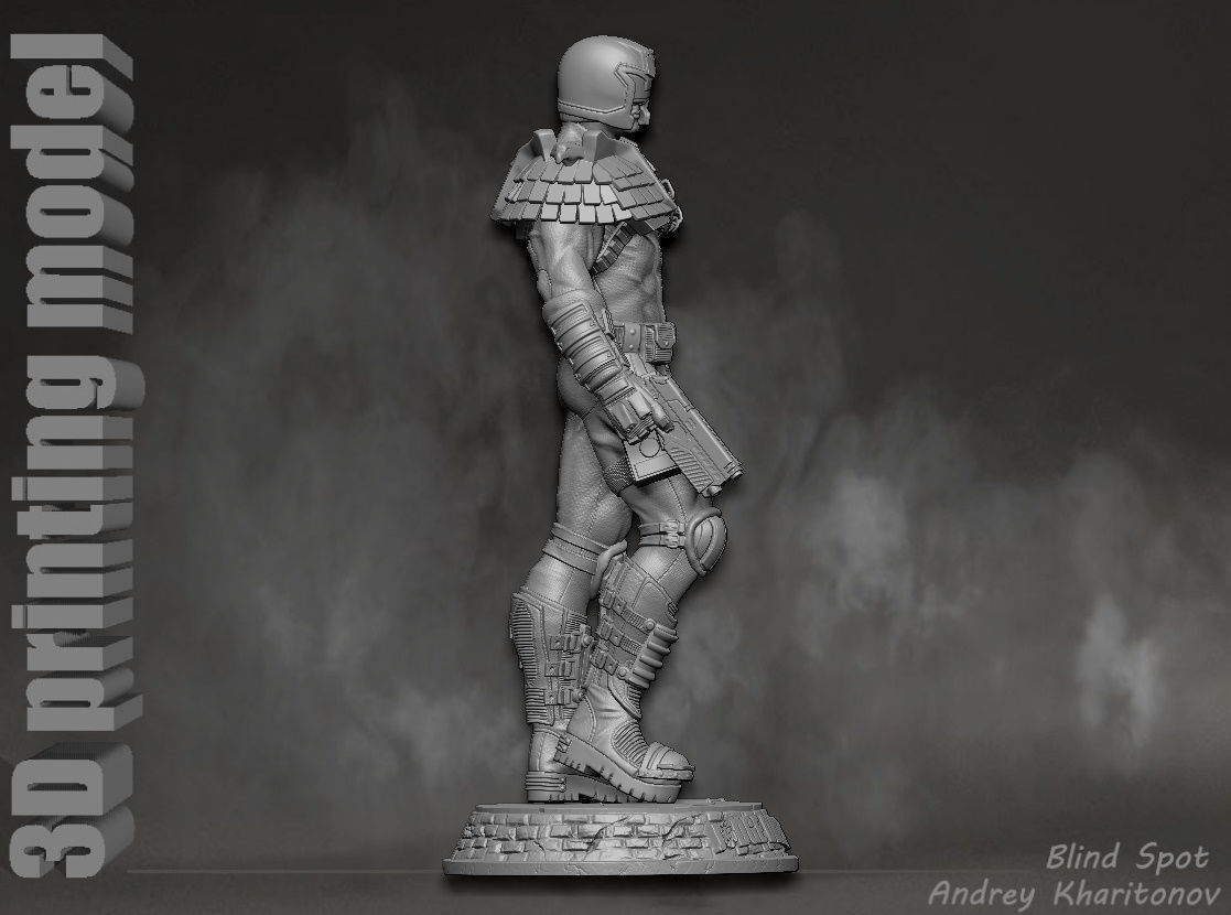 Judge Dredd 3D print model_13