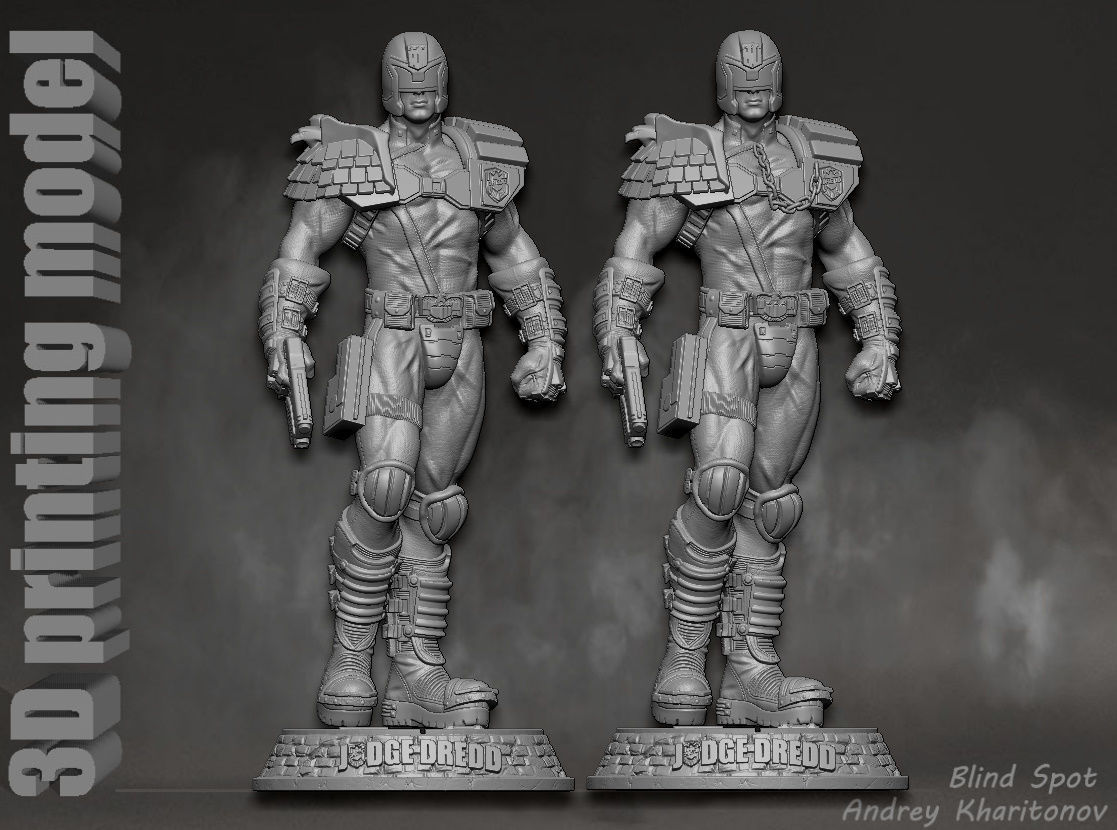 Judge Dredd 3D print model_17