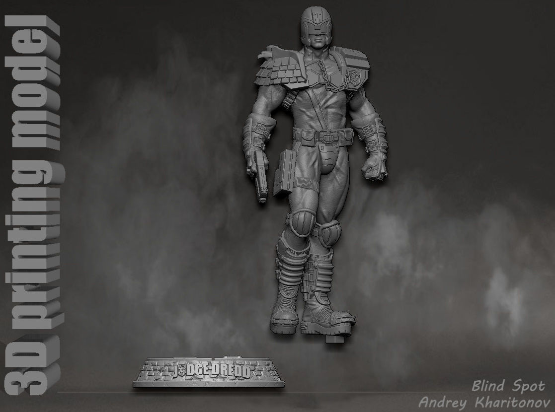 Judge Dredd 3D print model_18
