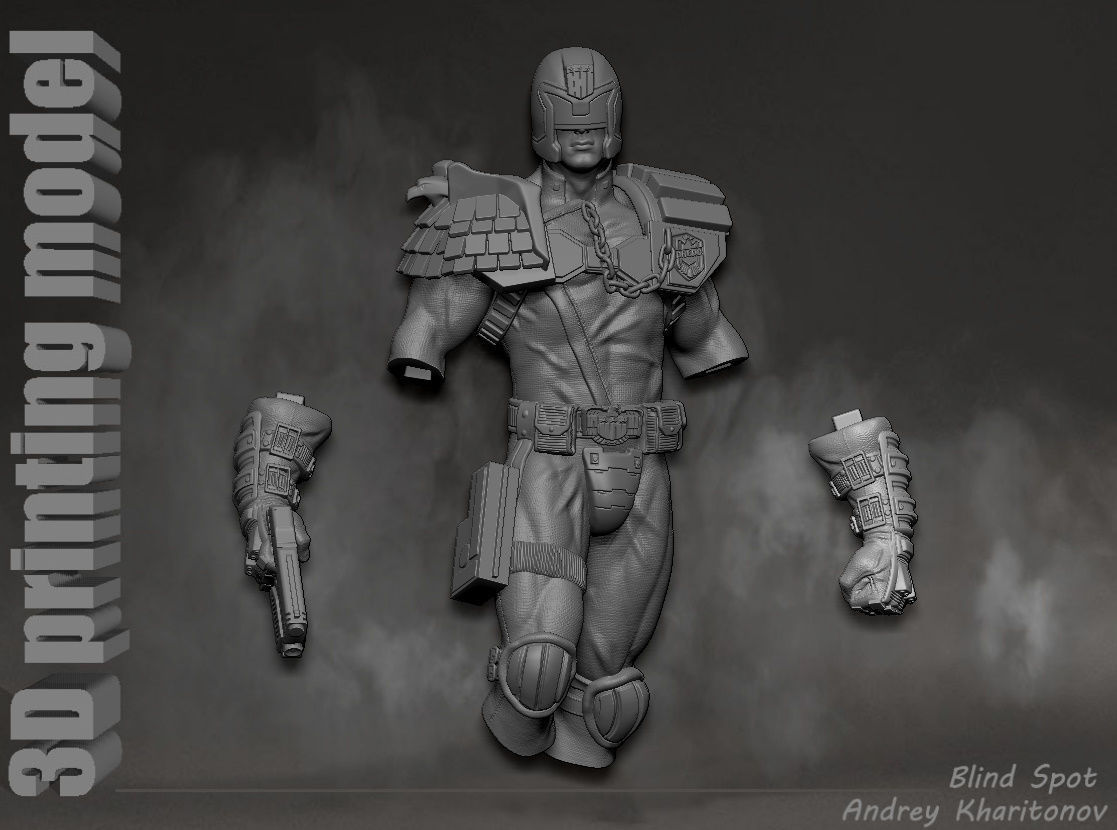 Judge Dredd 3D print model_22