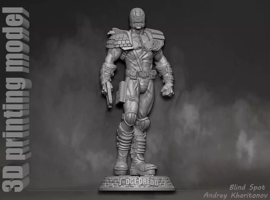 Judge Dredd 3D print model_0