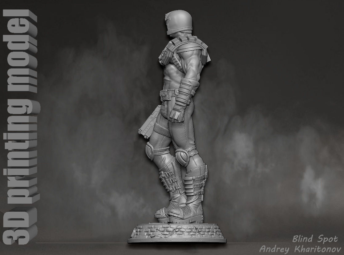 Judge Dredd 3D print model_5
