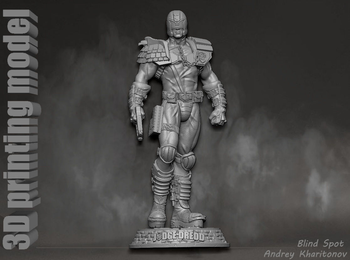 Judge Dredd 3D print model_16