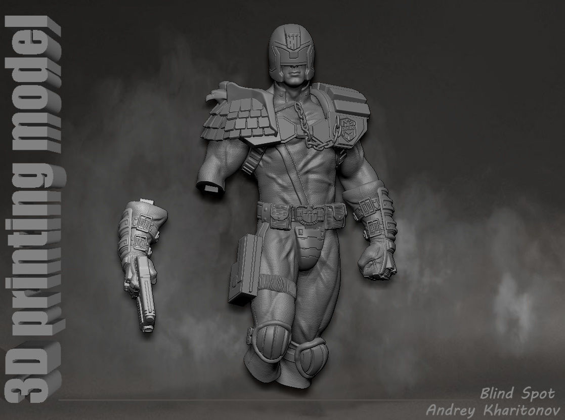 Judge Dredd 3D print model_21