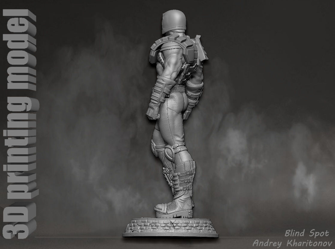 Judge Dredd 3D print model_6