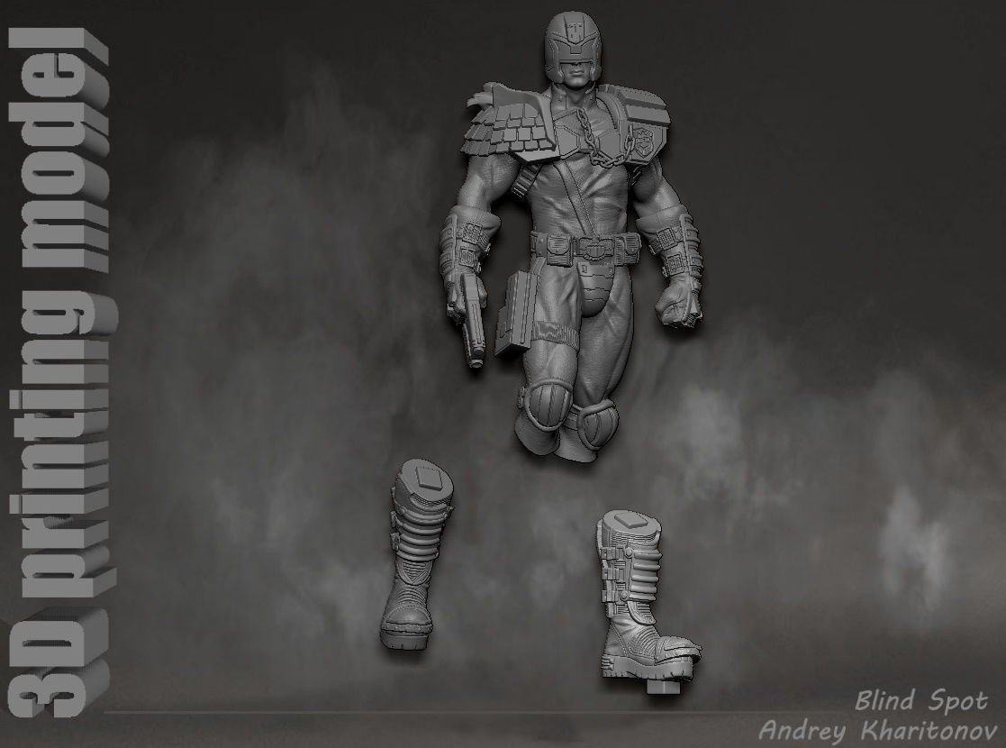 Judge Dredd 3D print model_20