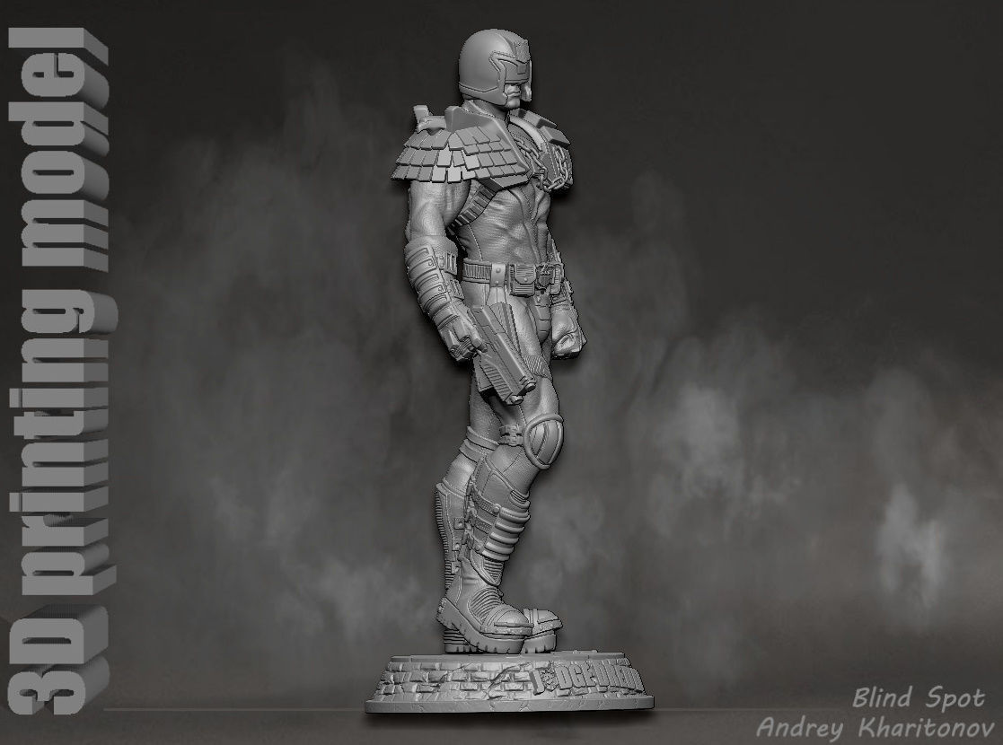 Judge Dredd 3D print model_14