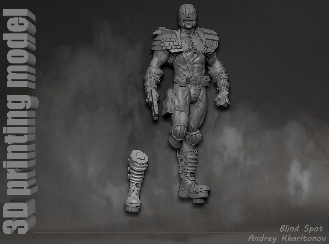 Judge Dredd 3D print model_19