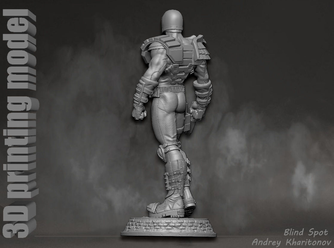 Judge Dredd 3D print model_7