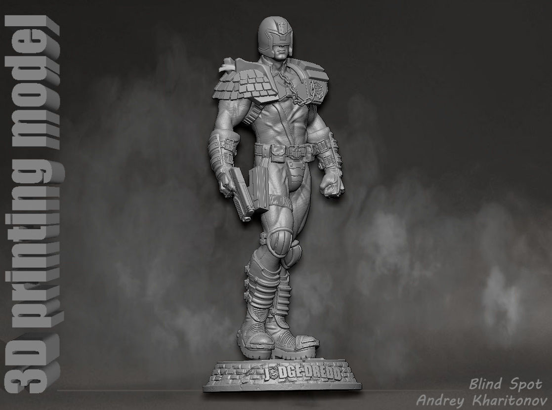 Judge Dredd 3D print model_15